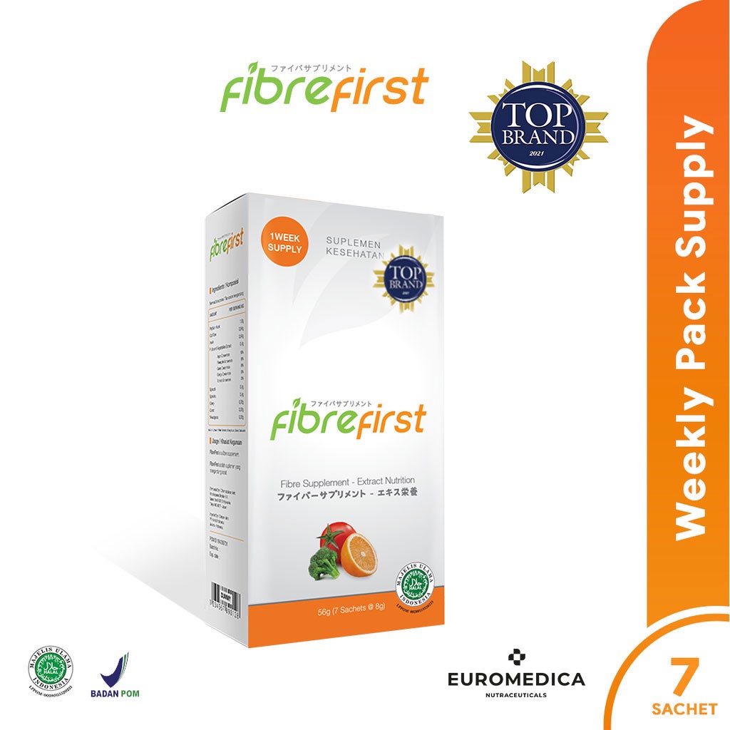 FibreFirst Minuman Diet &amp; Detox Suplemen Kesehatan isi 7 sachets /15 sachets (Buy 1 get Tumbler )