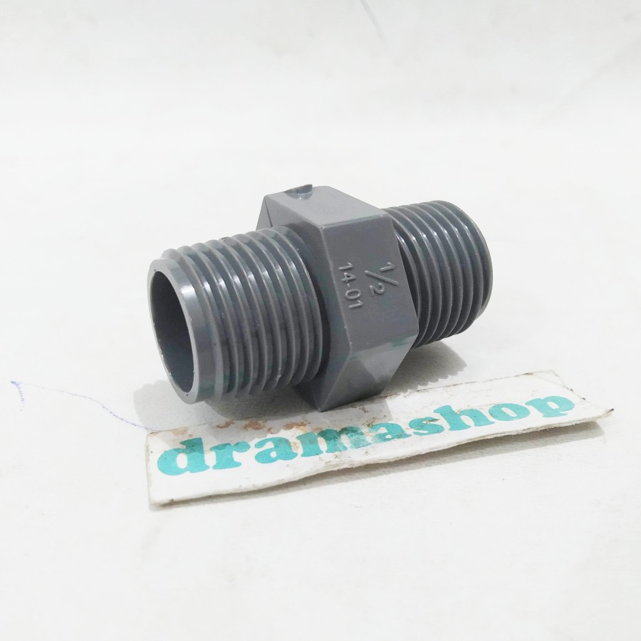 Dobel Double Neple Nepel Pipa 1/2&quot; 1/2 inch