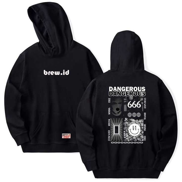 BREW ID Hoodie Sweater Jumper Pria Dan Wanita