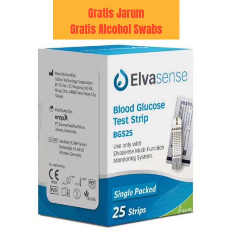 Strip Gula Darah Elvasense 3in1 EMS10