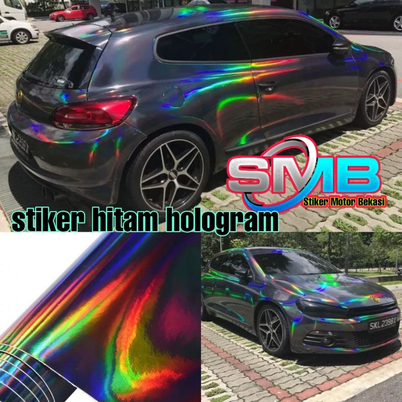 Sticker Hologram Sekotlet Stiker Hologram Hitam Skotlet Motor Hologram Pelangi