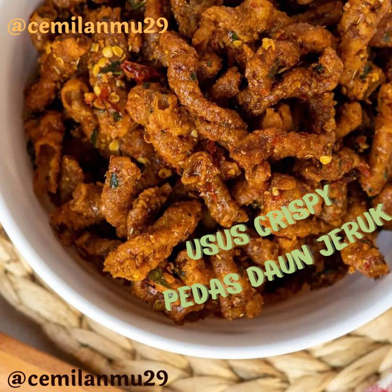 

USUS AYAM CRISPY PEDAS DAUN JERUK