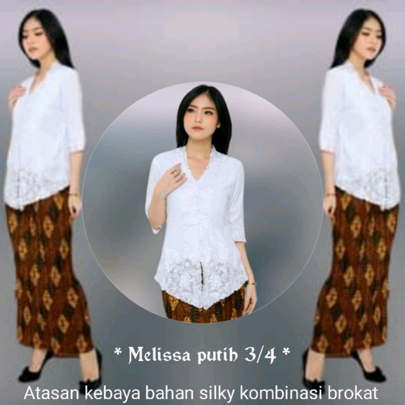 Atasan kebaya encim silky Korea 3/4