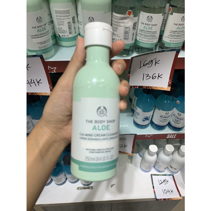 Jual Trendi The Body Shop Aloe Vera Calming Cream Cleanser Diskon