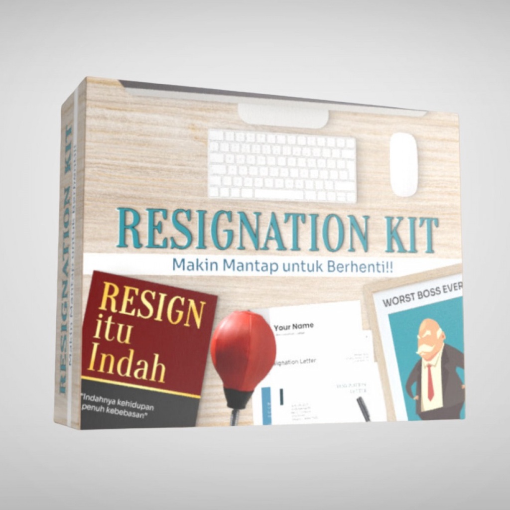 Prank Gift Box Kotak Kado Hadiah Hampers Lucu - Resignation Kit