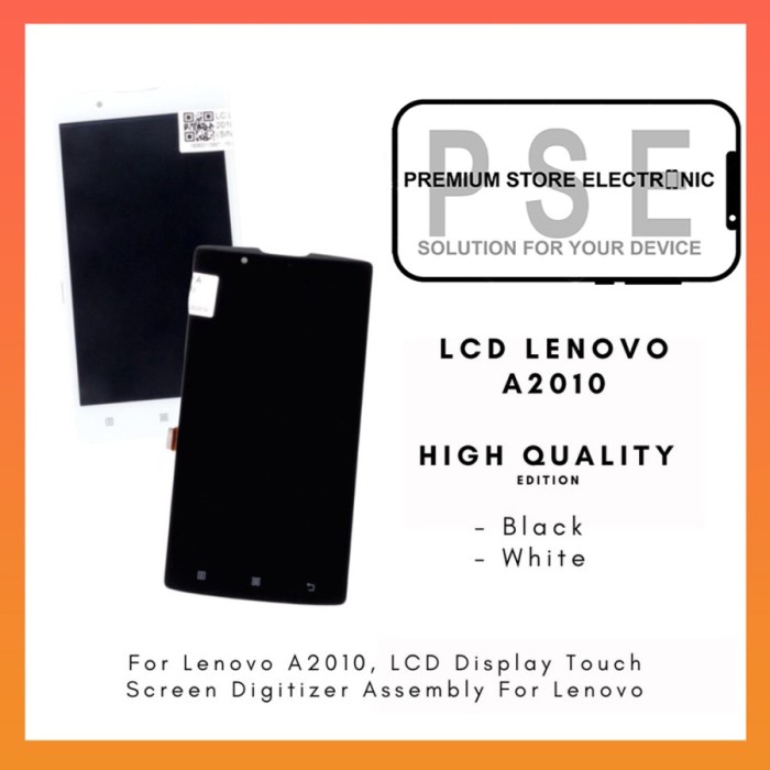 LCD Lenovo A2010 ORIGINAL Fullset Touchscreen Garansi 1 Bulan