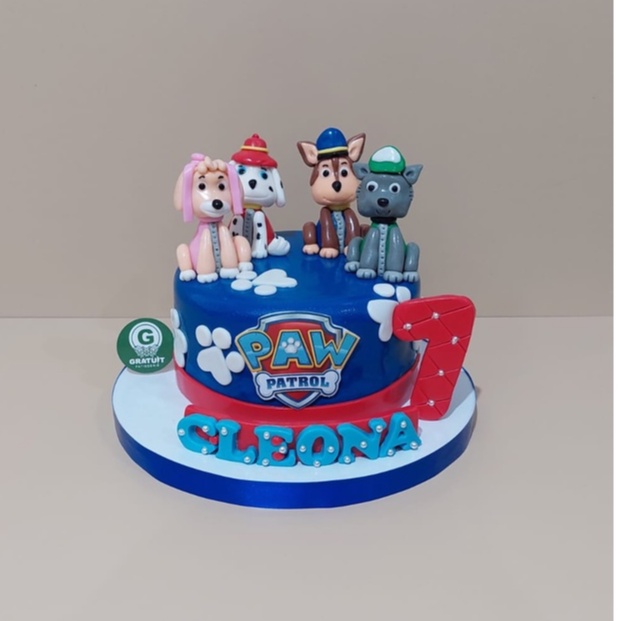 

PAW PATROL UK 15CM / KUE ULANG TAHUN