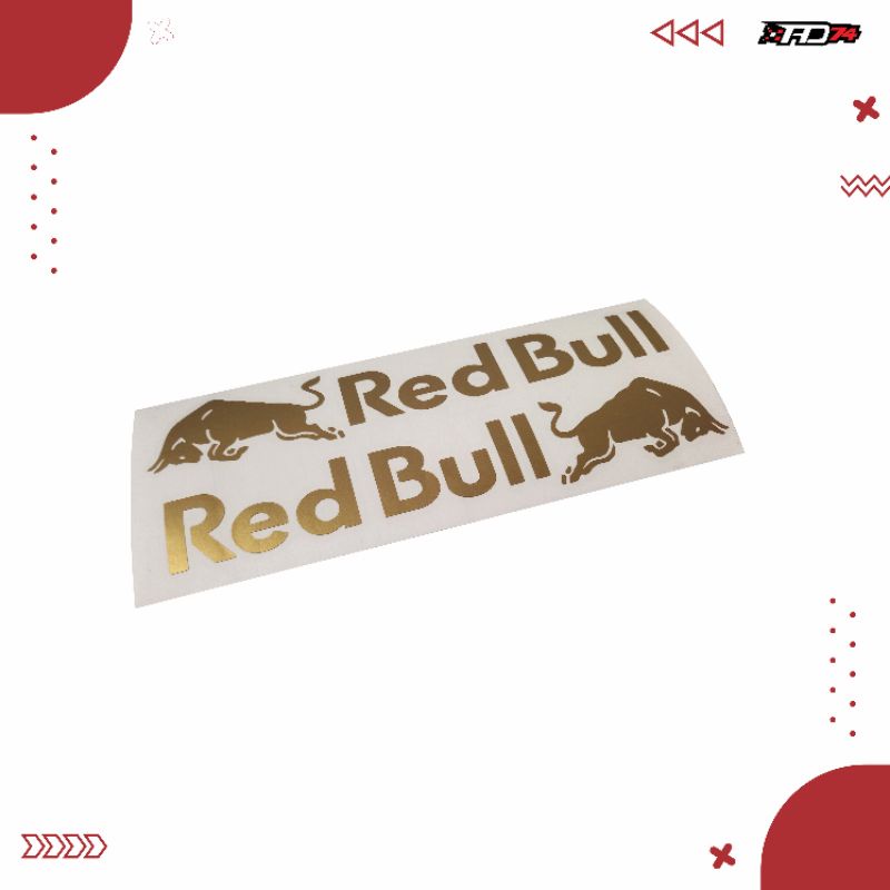 Cutting stiker Red Bull,Stiker Helm