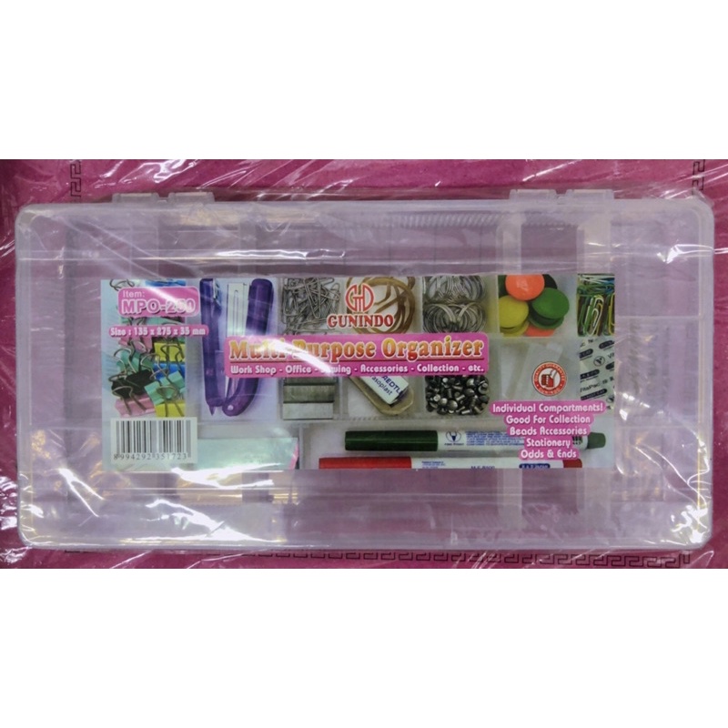 

TEMPAT PERNAK PERNIK/BOX STORAGE/MULTIBOX/ MULTI PURPOSE GUNINDO MPO-250
