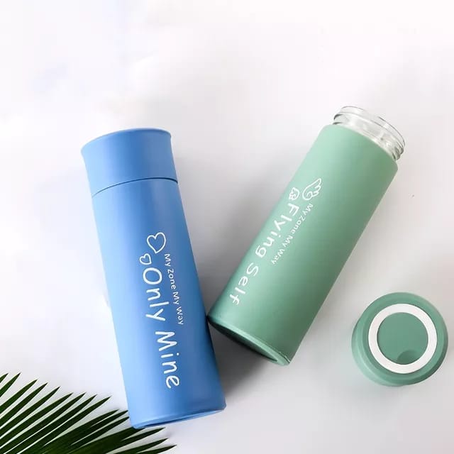 botol minum kaca tumbler unik design korea 400 ml botol my zone my way