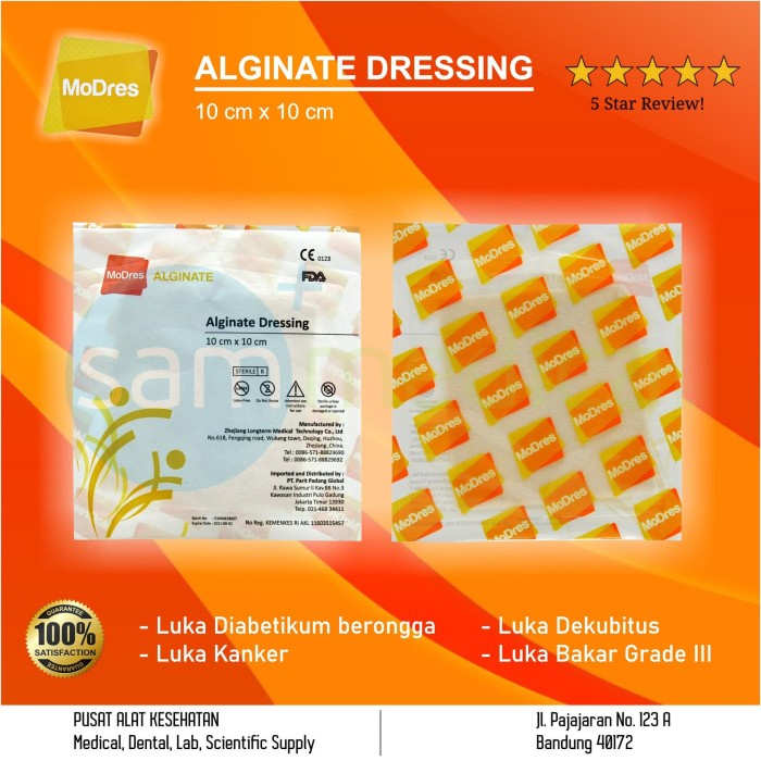 MoDres Alginate Dressing 10 x 10 cm