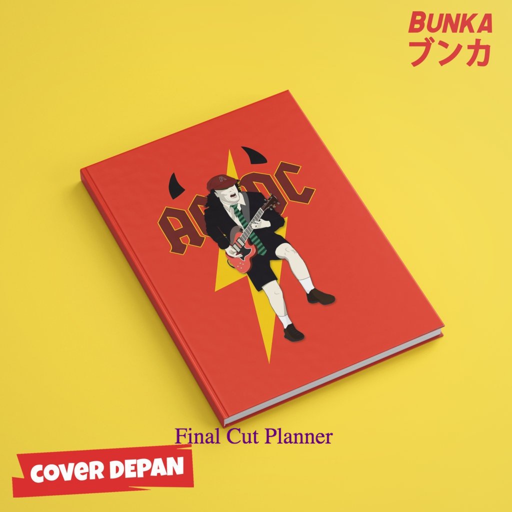 

buku tulis polos/bergaris 80's Band ACDC Angus young 2 Hardcover A5 Buku Tulis Catatan Notes Agenda Planner Jurnal
