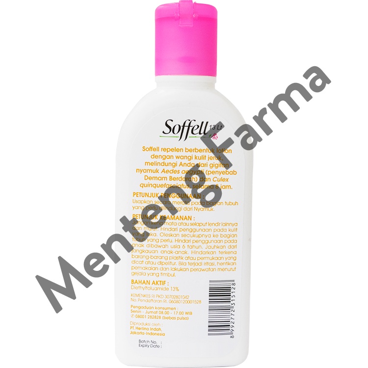 Soffell Lotion Wangi Kulit Jeruk 80 Gr - Lotion Anti Nyamuk