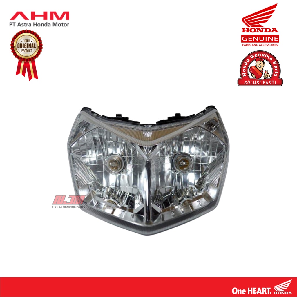 Headlight Unit (Lampu Depan) (Reflektor + Bohlam) – Supra X 125 FI / 33100-K41-N01