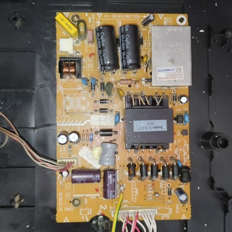 power supply power suplai regulator power suply tv led Polytron PLD32T7511/TY