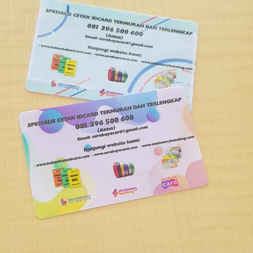

Quality Control✅Cetak kartu nama PVC custom 1sisi/2sisi kartu nama plastik 1 box 2 nama isi 100cs|KD6