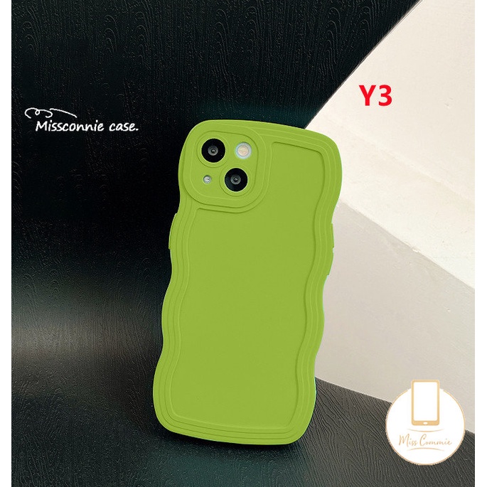 Casing Soft Case Redmi 12C 9 9T 9C 9A 10 10C 10A 9C NFC Redmi Note10 Note9 8 Note 11 Pro+Note 10s 11s Note 10 Pro Max Plus Simple Warna Permen Padat Shockproof Wave Edge Back Case