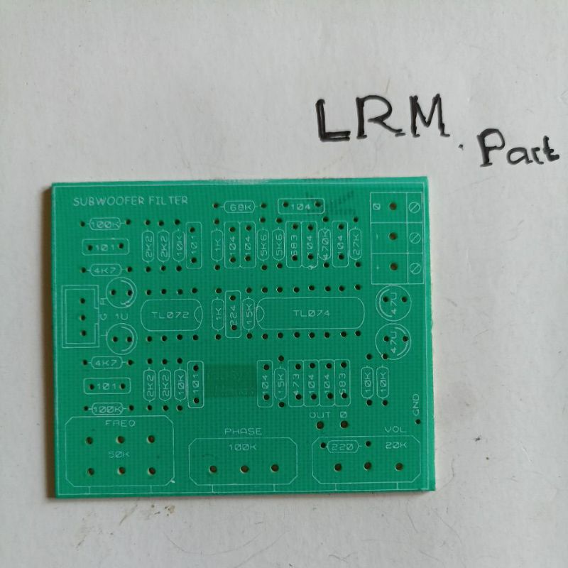 pcb SUBWOOFER FILTER