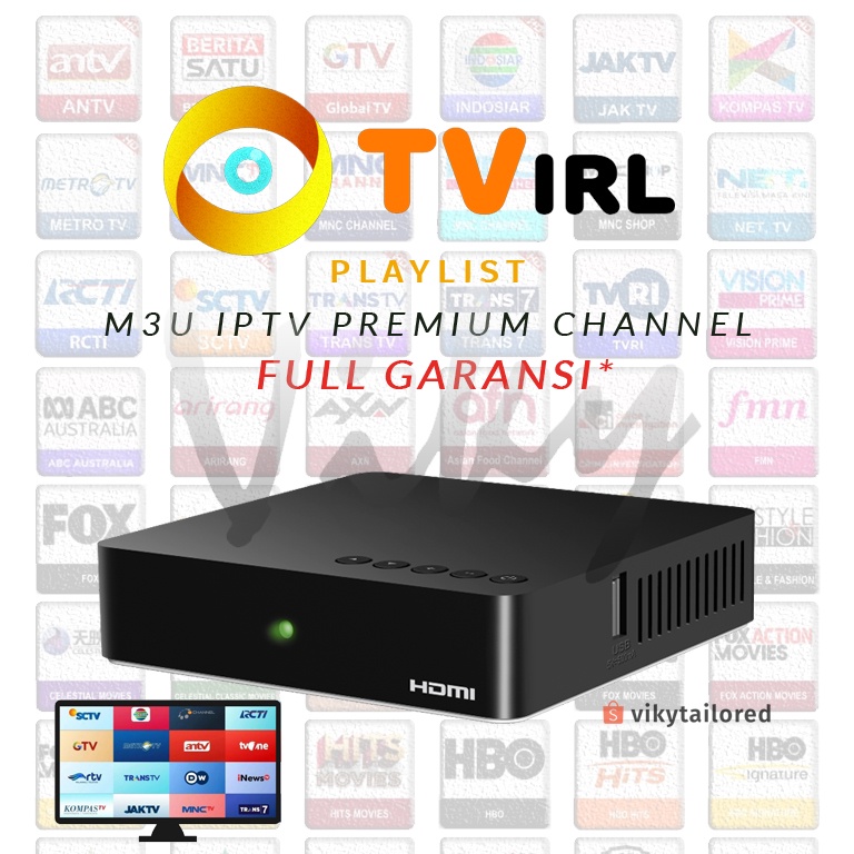 Jual Stb Tv Box Android Iptv M U Tvirl Iptv Android Tv Playlist Channel