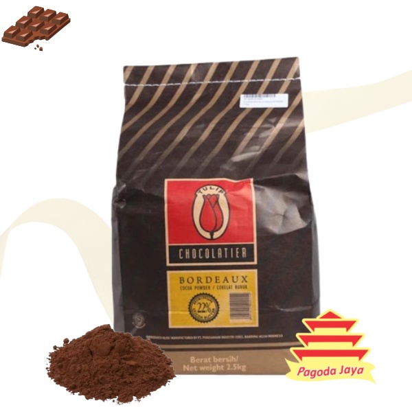 

Chocolatier Bordeaux Cocoa Powder 250 Gram/Kakao Bubuk Tulip 250Gr