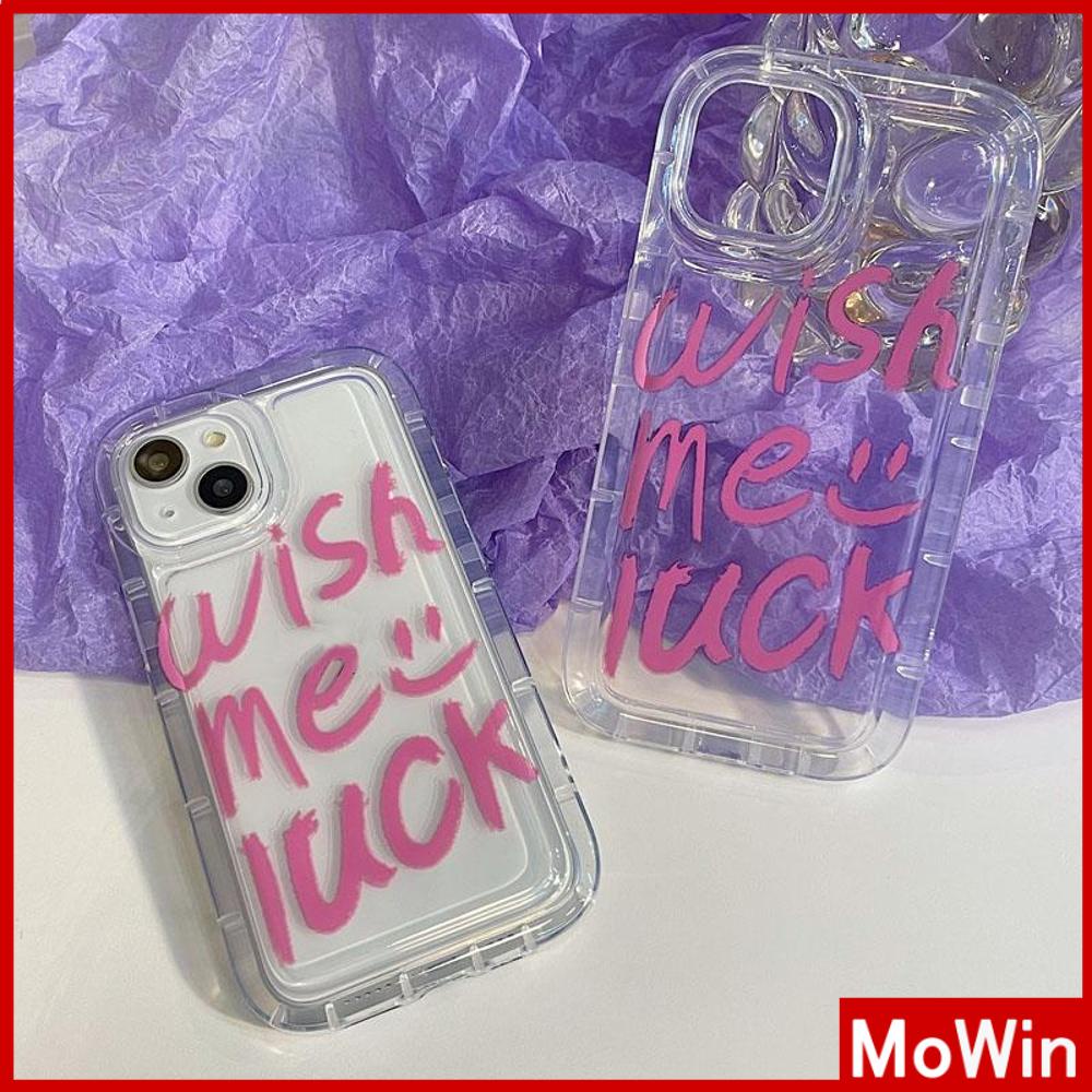 For iPhone 14 Pro Max iPhone Case Thickened TPU Soft Case Clear Case Airbag Shockproof Protection Camera Pink Slogan Compatible For iPhone 13 Pro Max 12 Pro Max 11 7plus XR xs max