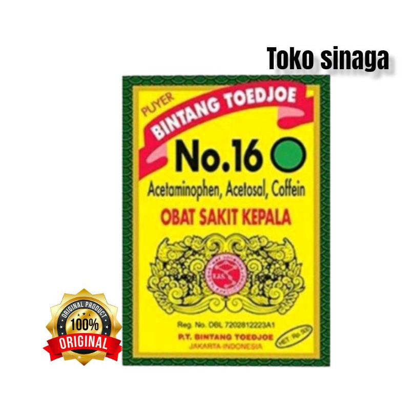 Puyer Bintang Toedjoe No.16 Per sachet.