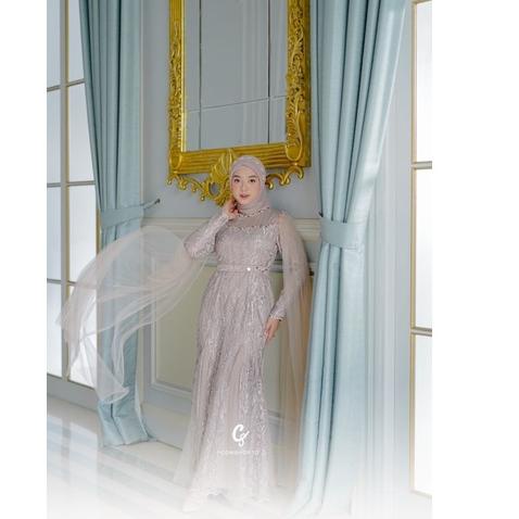 Terpercaya TERMURAHH - PREMIUM FATEEMA DRESS 5 IN 1//GAMIS BROKAT PESTA REMAJA VIRAL TULLE TUTU MUTI