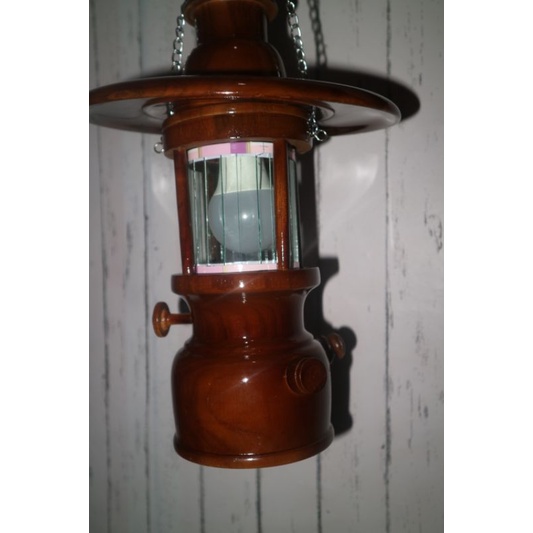 LAMPU HIAS PETROMAK KAYU JATI