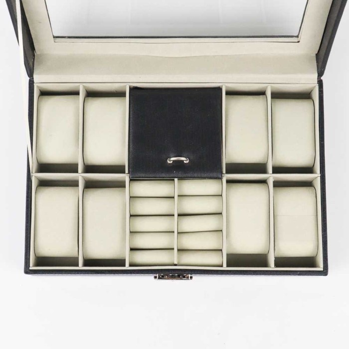 Kotak Koleksi Jam Tangan dan Perhiasan Watch Display Organizer Box
