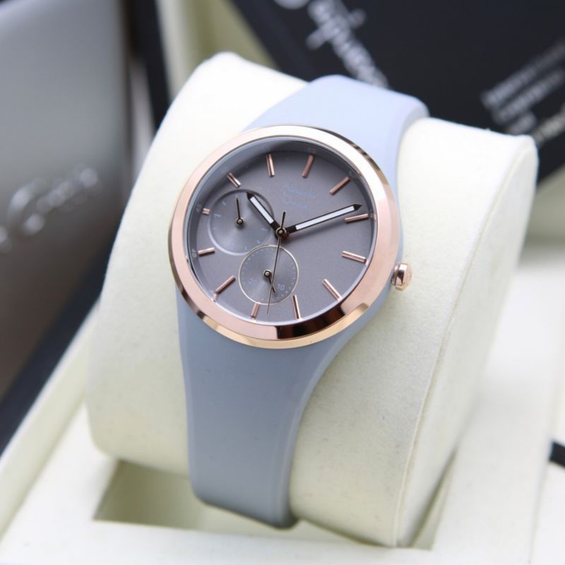 JAM TANGAN WANITA ALEXANDER CHRISTIE AC 2663 ROSEGOLD GREY AC 2663 ORIGINAL