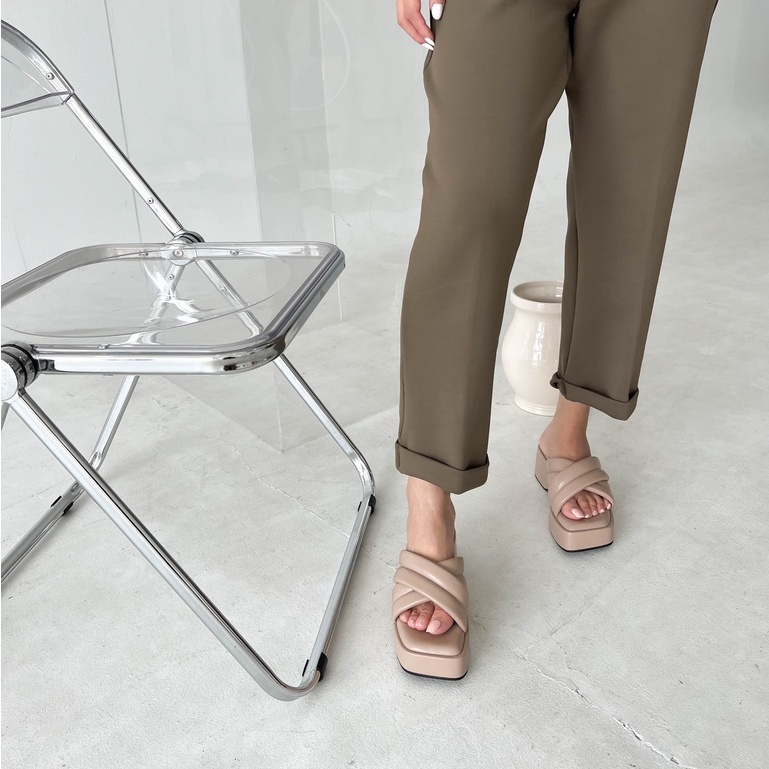 SORA Platform Sandals / Sepatu Heels Wanita / Sandal Platform / 5cm Basic Platform Sandals