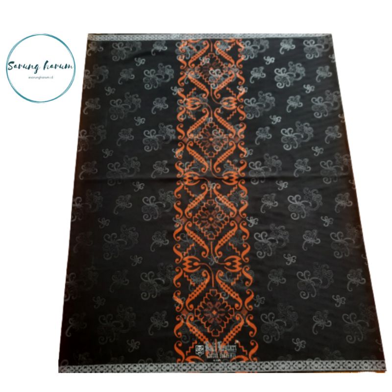 Sarung - Sarung Bali lestari - Hitam orange