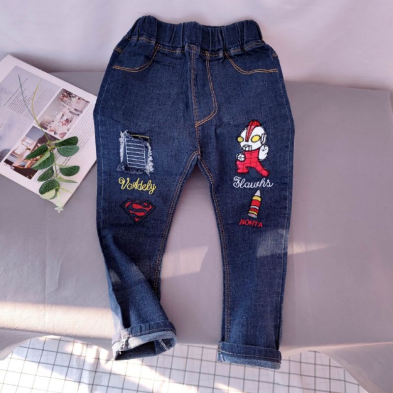 celana jeans ultraman character