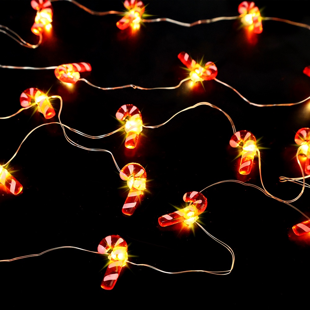 Lampu String 20 Led 2M Tenaga Baterai Untuk Dekorasi Pohon Natal