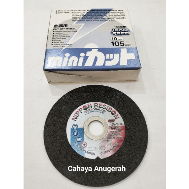 Nipon Resibon Potong / Mata Gerinda Potong / Cutting 4" Nipon Resibon