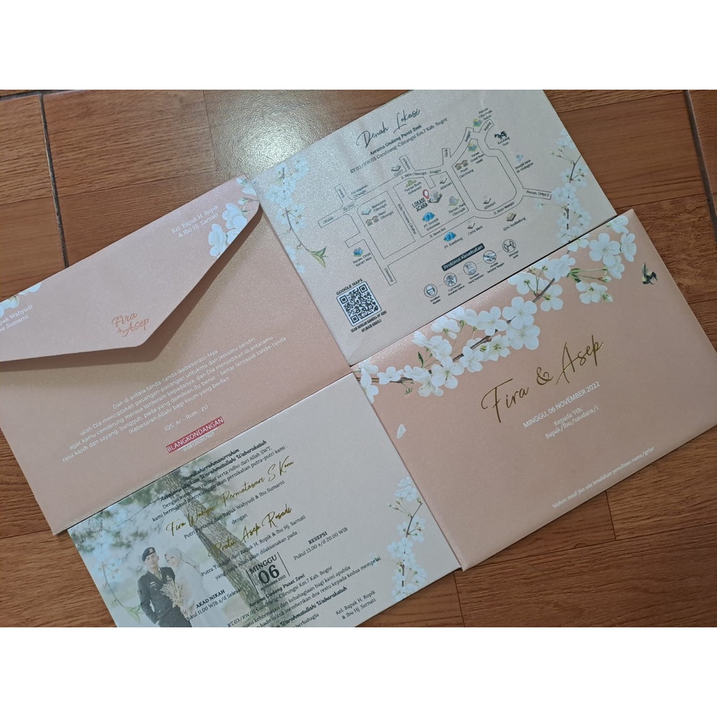 Undangan Single Hard Cover Amplop