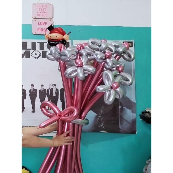 bunga balon wisuda graduation birthday ulangtahun