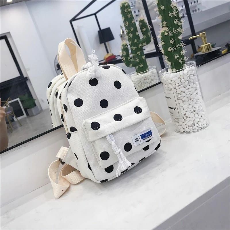 FerenHongXia Ransel mini motif Polkadot untuk anak laki-laki perempuan