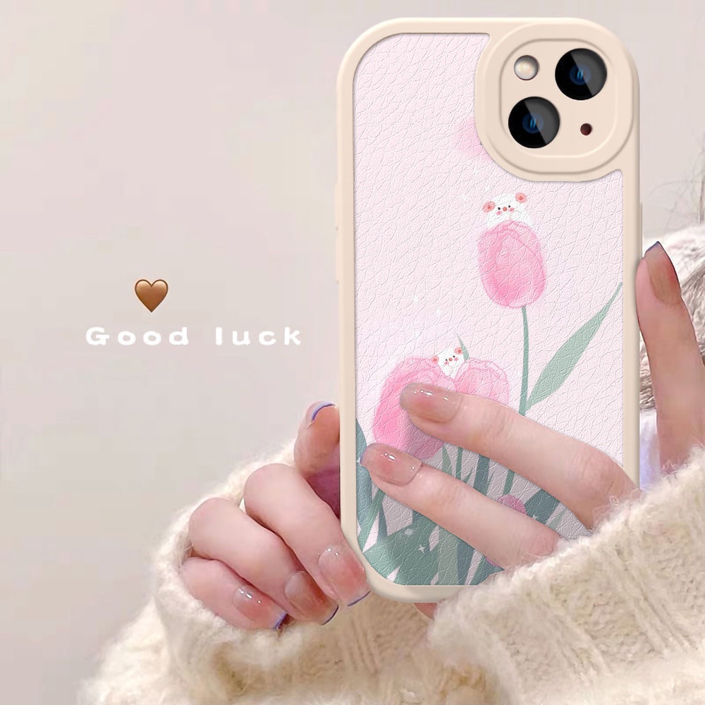 Soft Case Silikon Motif Bunga Untuk iPhone 11 12 13 14 Pro Max X XS Max XR 7 8 14 Plus SE 2020 2022