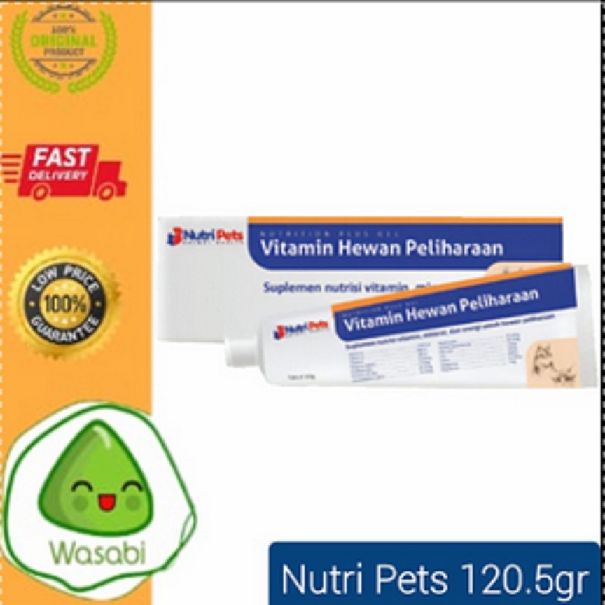 Nutri PETS 120gr Vitamin Bulu Kucing dan Daya Tahan Tubuh