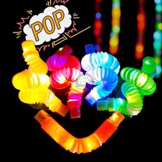 COD❤️Pop Tube LED Stress Relief Sensory Mainan Sensorik Mainan Untuk Anak-anak Autistik Dan Gelisah Untuk Anak-anak Stres-A.one