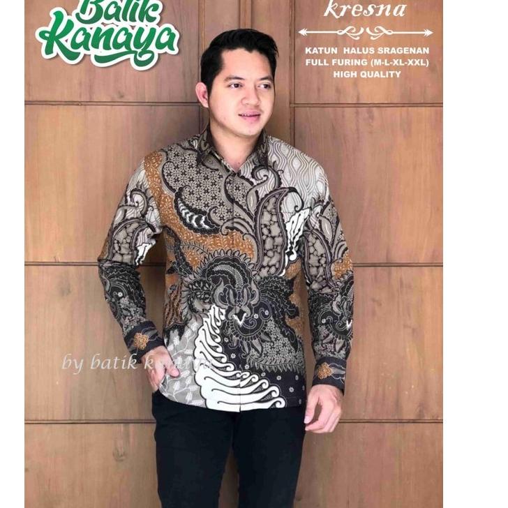 Sale Terbatas BATIK PRIA KRESNA LAPIS FURING KATUN HALUS SRAGENAN SIZE M-XXL ASLI SOLO HIGH QUALITY
