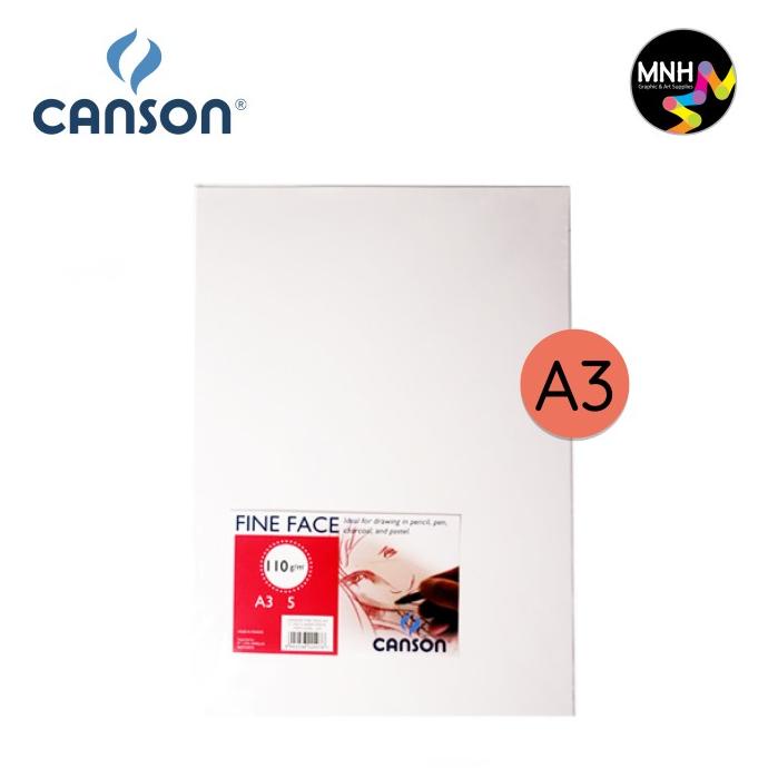 

TREND CANSON FINE FACE A3 C 110G, 5 SHEET/PACK SALE