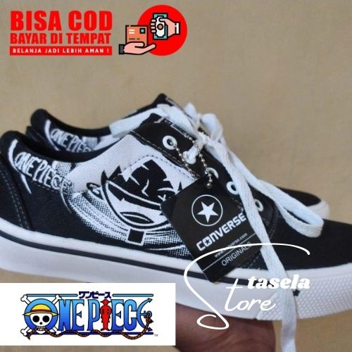 sepatu converse one star  player black premium