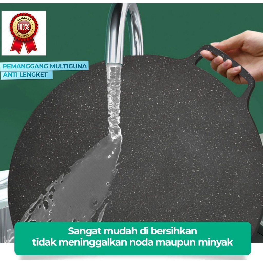 Alat pemanggang / Tempat pemanggang bulat BBQ Piring pemanggang diameter 34CM