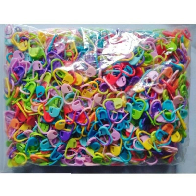 (10PCS) PENANDA RAJUT PENITI TUMPUL PLASTIC PINS/ STITCH MARKER CROCHET