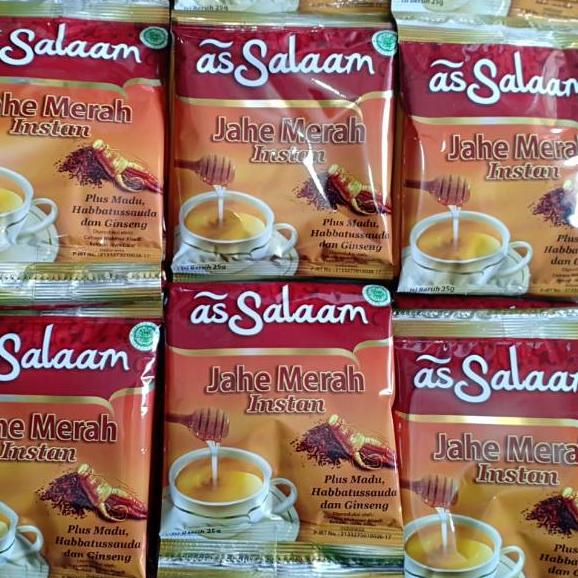 

trx1x1Wl--JAHE AS SALAM JAHE MERAH INSTAN PLUS PROPOLIS GINSENG MADU (Harga 1 Renceng)