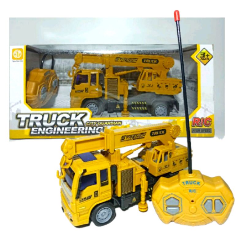 Mainan Remote Control Mobil Engineering Truck Crane