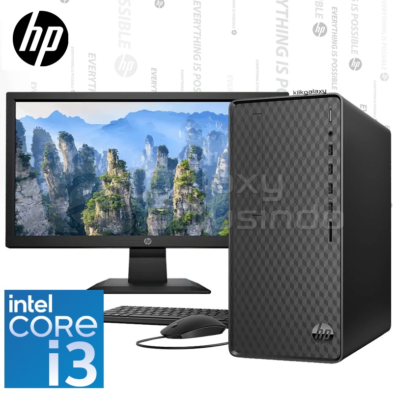 HP PC M01-F2019D Intel Core i3-12100 512GB SSD 8GB RAM LED19.5' Win11 Desktop BuildUp