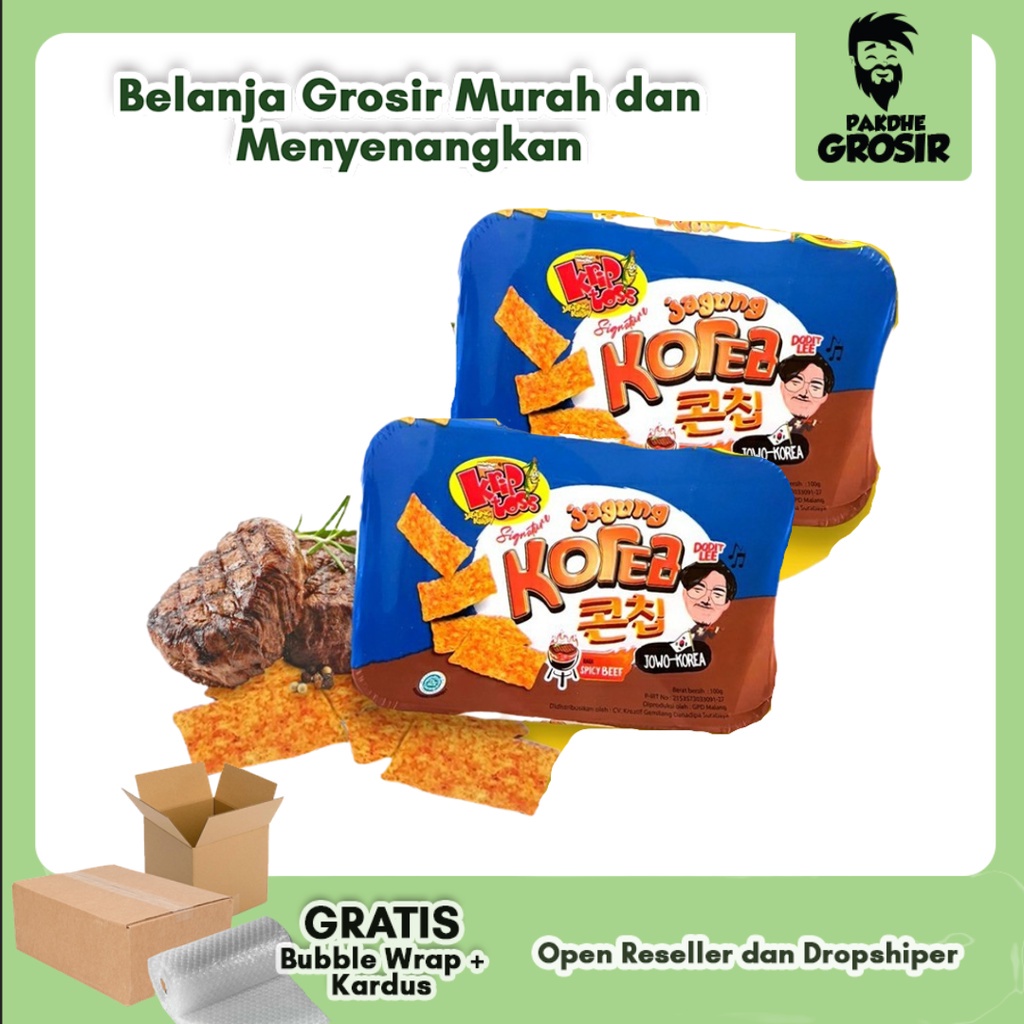 

PAKET ISI 2 - Keripik Kriptoss - Jagung Korea Spicy Beef, Edisi Dodit Lee 100 gram